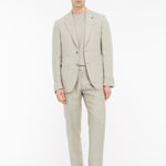 Abito sfoderato in lino 44 / BEIGE