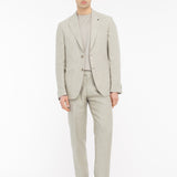 Abito sfoderato in lino 44 / BEIGE