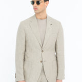 Abito sfoderato in lino 44 / BEIGE