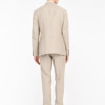 Abito sfoderato in lino 44 / BEIGE