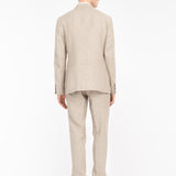 Abito sfoderato in lino 44 / BEIGE