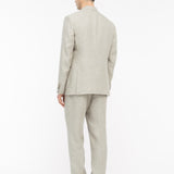 Abito sfoderato in lino 44 / BEIGE