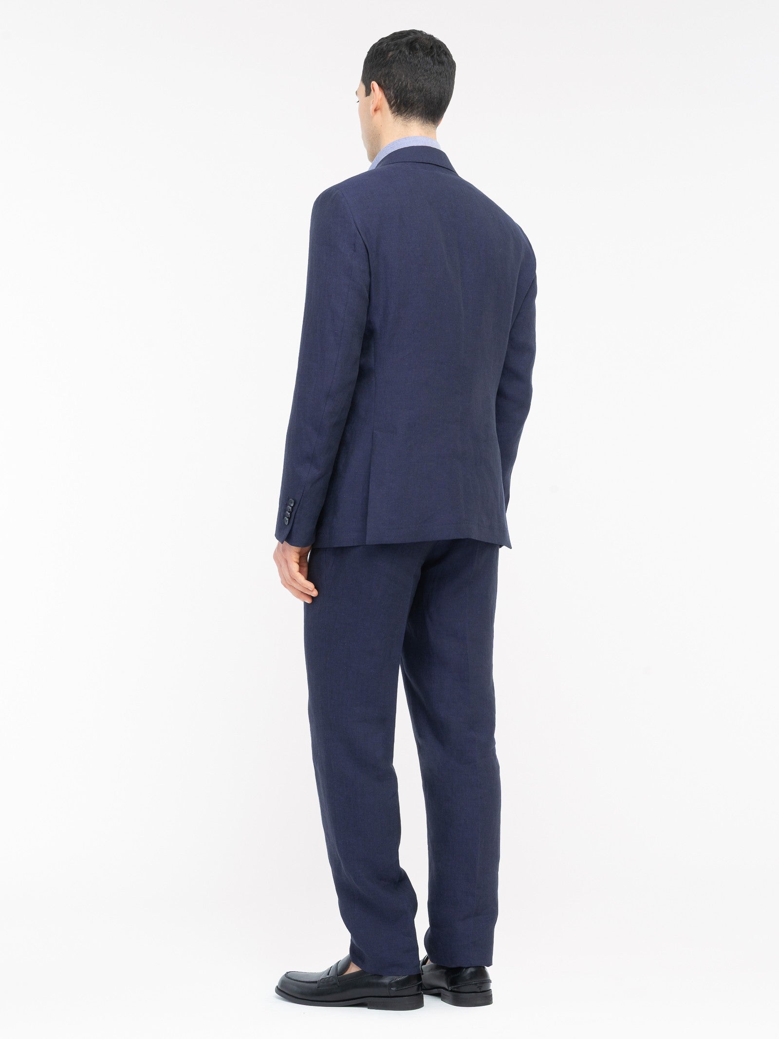 Abito sfoderato in lino 44 / BLU