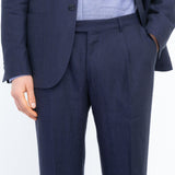 Abito sfoderato in lino 44 / BLU