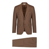 Abito in fresco di lana stretch 44 / MARRONE