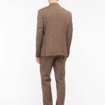 Abito in fresco di lana stretch 44 / MARRONE