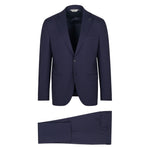 Abito in fresco di lana stretch 44 / BLU