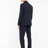 Abito in fresco di lana stretch 44 / BLU