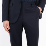 Abito in fresco di lana stretch 44 / BLU