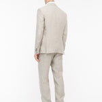 Abito semifoderato in lino 44 / BEIGE