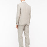 Abito semifoderato in lino 44 / BEIGE