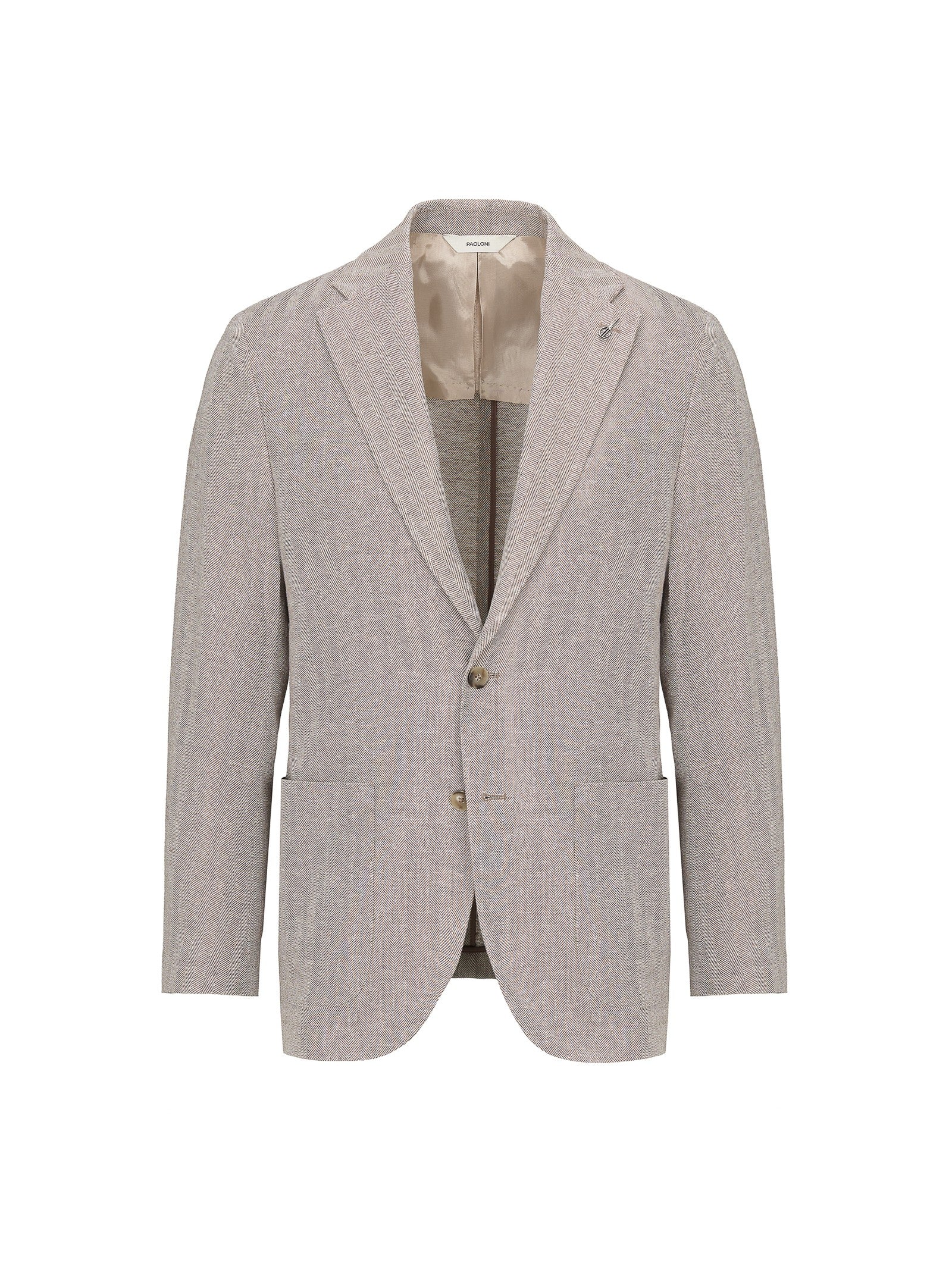 Giacca resca lino cotone 44 / BEIGE