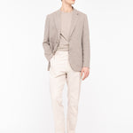 Giacca resca lino cotone 44 / BEIGE