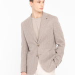 Giacca resca lino cotone 44 / BEIGE