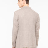 Giacca resca lino cotone 44 / BEIGE