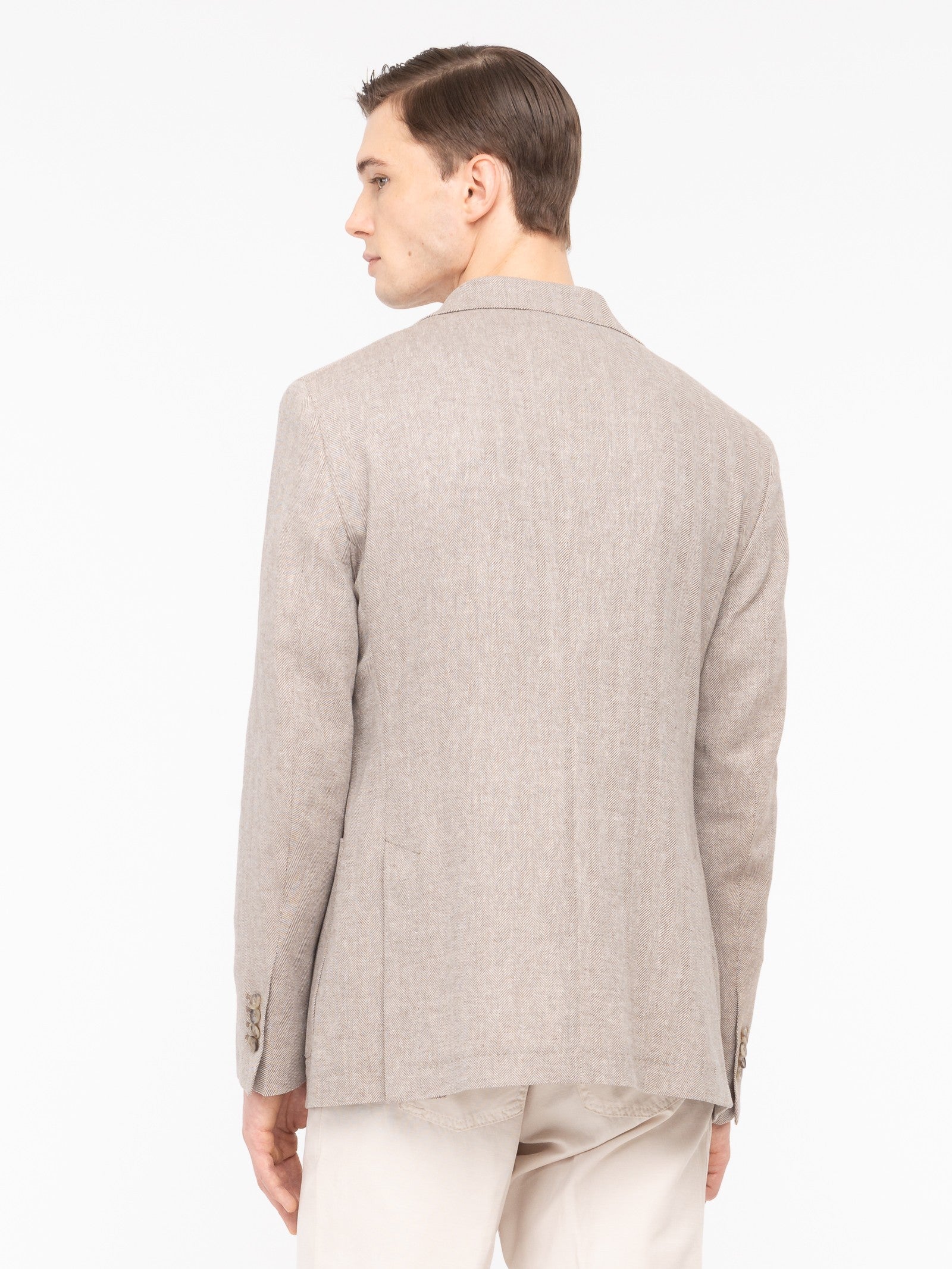 Giacca resca lino cotone 44 / BEIGE