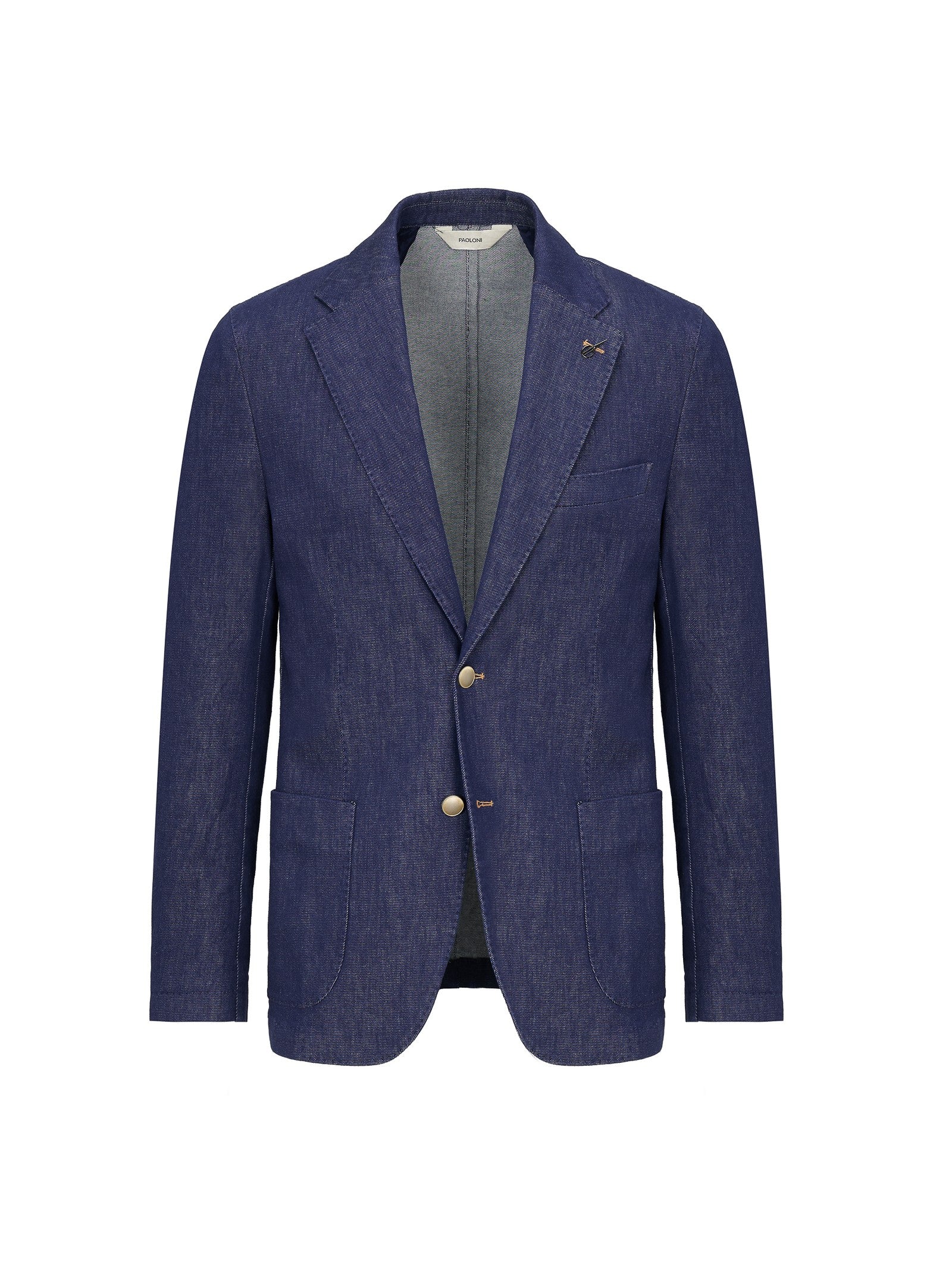 Giacca sfoderata cotone denim 44 / BLU