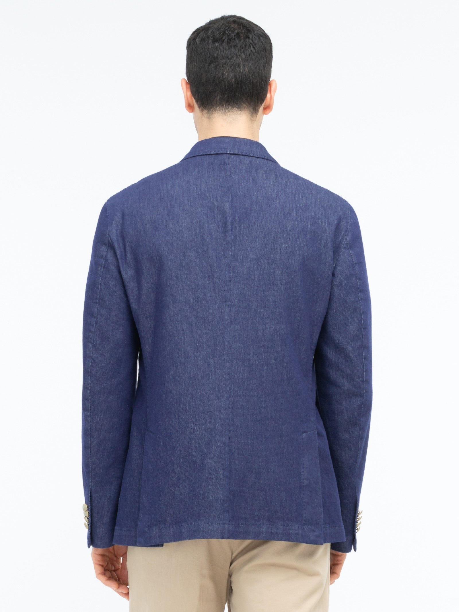 Giacca sfoderata cotone denim 44 / BLU
