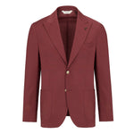 Giacca sfoderata fresco di lana stretch 44 / ROSSO