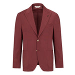 Giacca sfoderata fresco di lana stretch 44 / ROSSO