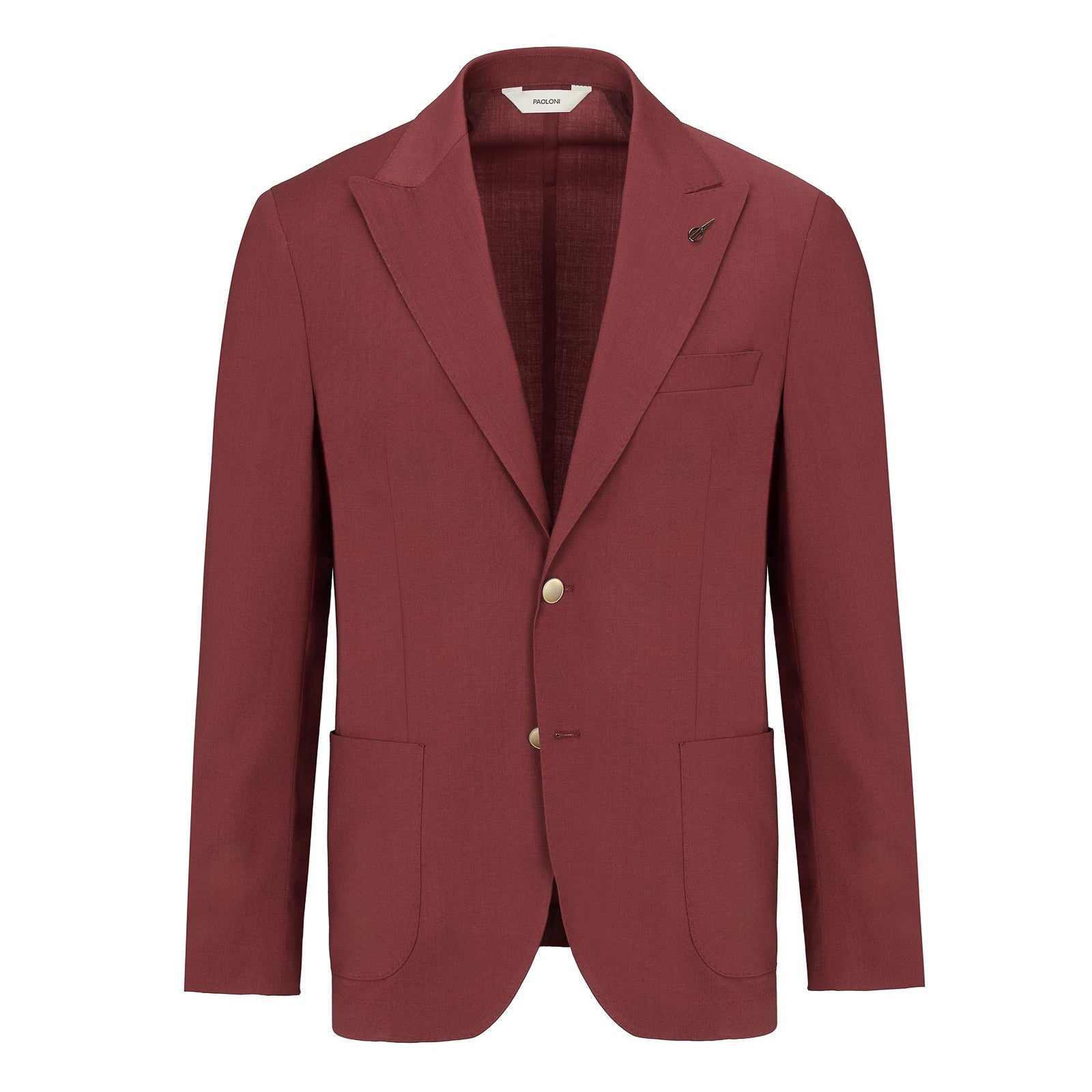 Giacca sfoderata fresco di lana stretch 44 / ROSSO