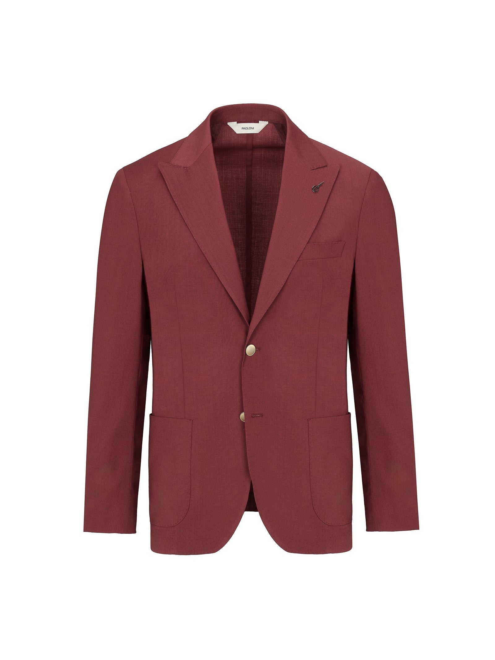 Giacca sfoderata fresco di lana stretch 44 / ROSSO