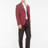 Giacca sfoderata fresco di lana stretch 44 / ROSSO