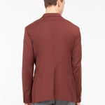 Giacca sfoderata fresco di lana stretch 44 / ROSSO