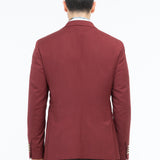 Giacca sfoderata fresco di lana stretch 44 / ROSSO