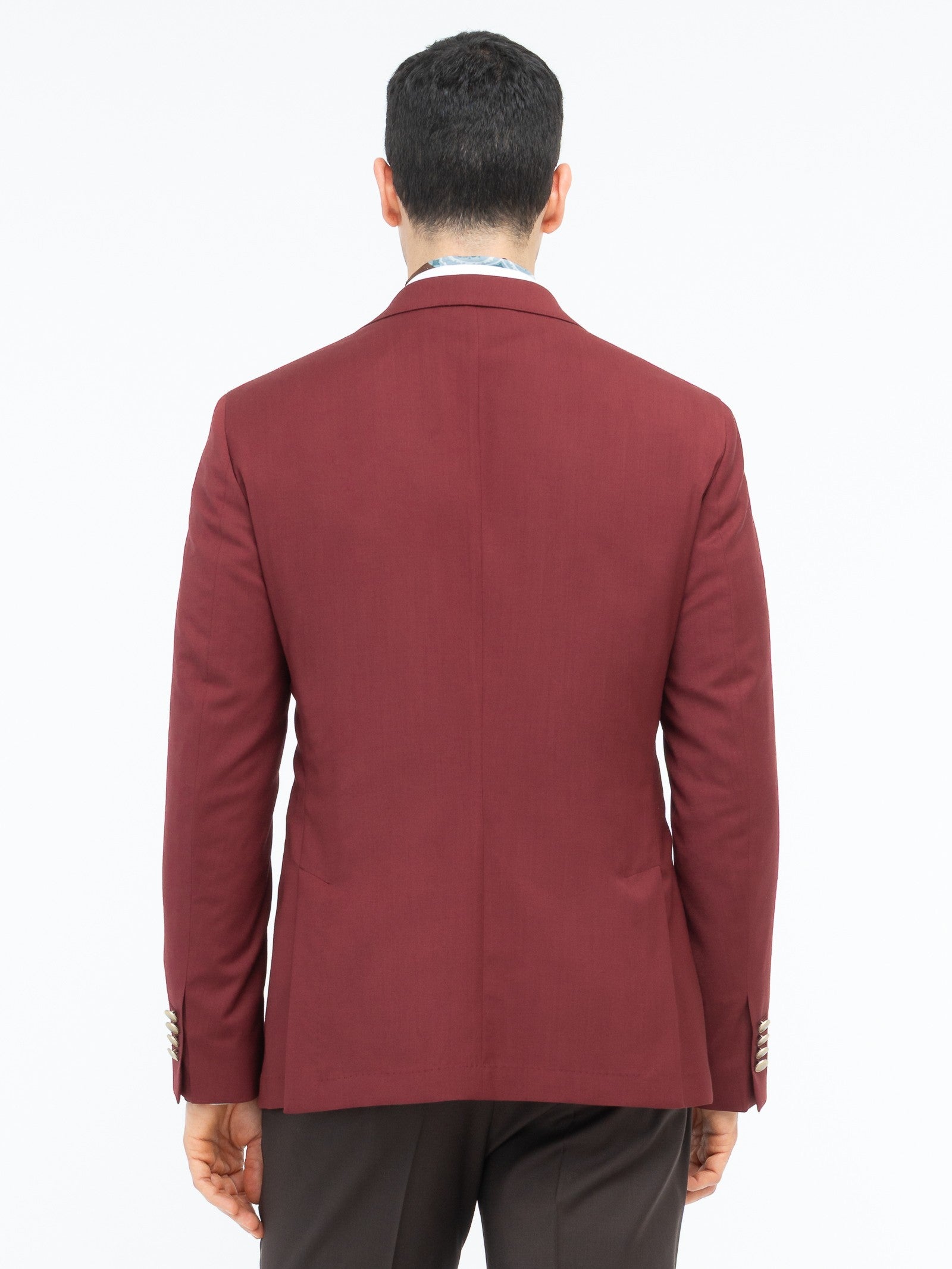 Giacca sfoderata fresco di lana stretch 44 / ROSSO