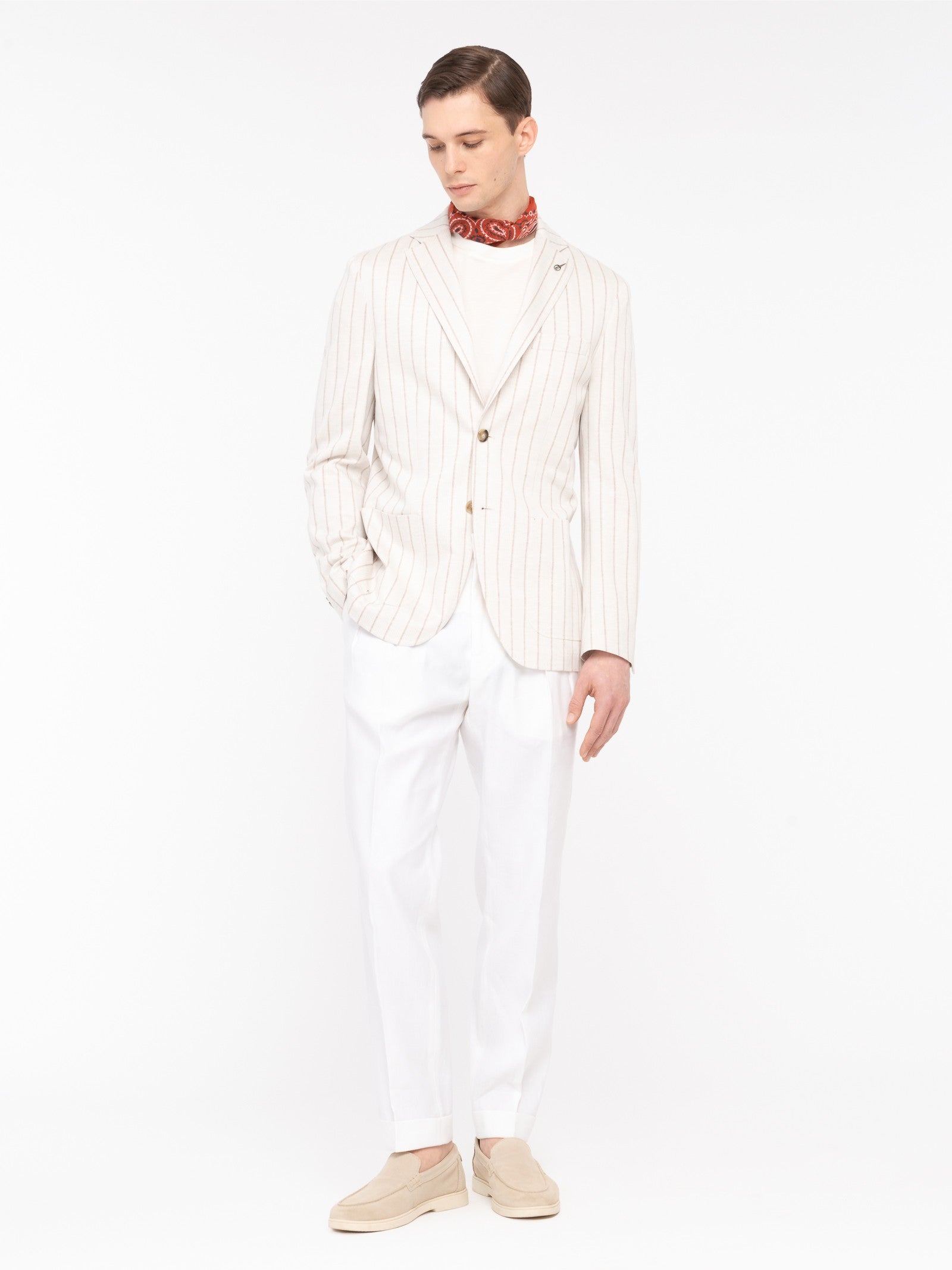 GIACCA JERSEY/MEN`S JERSEY JACKET 44 / BEIGE