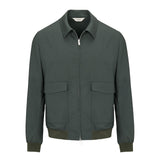 Bomber in fresco di lana stretch 44 / VERDE