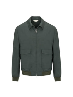 Bomber in fresco di lana stretch 44 / VERDE