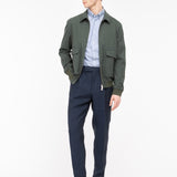 Bomber in fresco di lana stretch 44 / VERDE