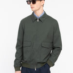 Bomber in fresco di lana stretch 44 / VERDE