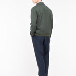 Bomber in fresco di lana stretch 44 / VERDE