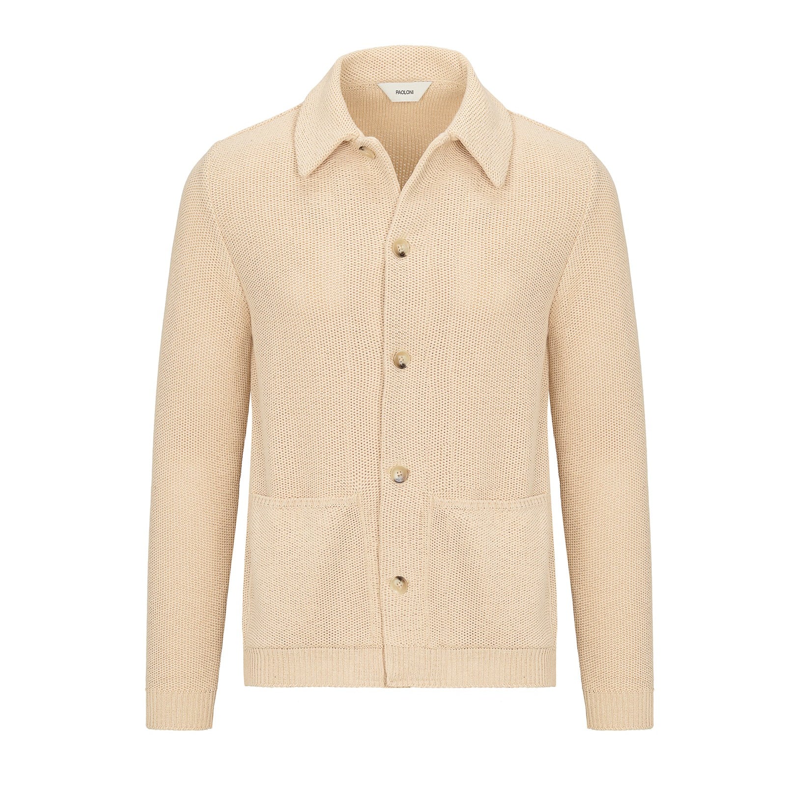 Bomber in maglia misto cotone 44 / BEIGE