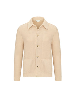 Bomber in maglia misto cotone 44 / BEIGE