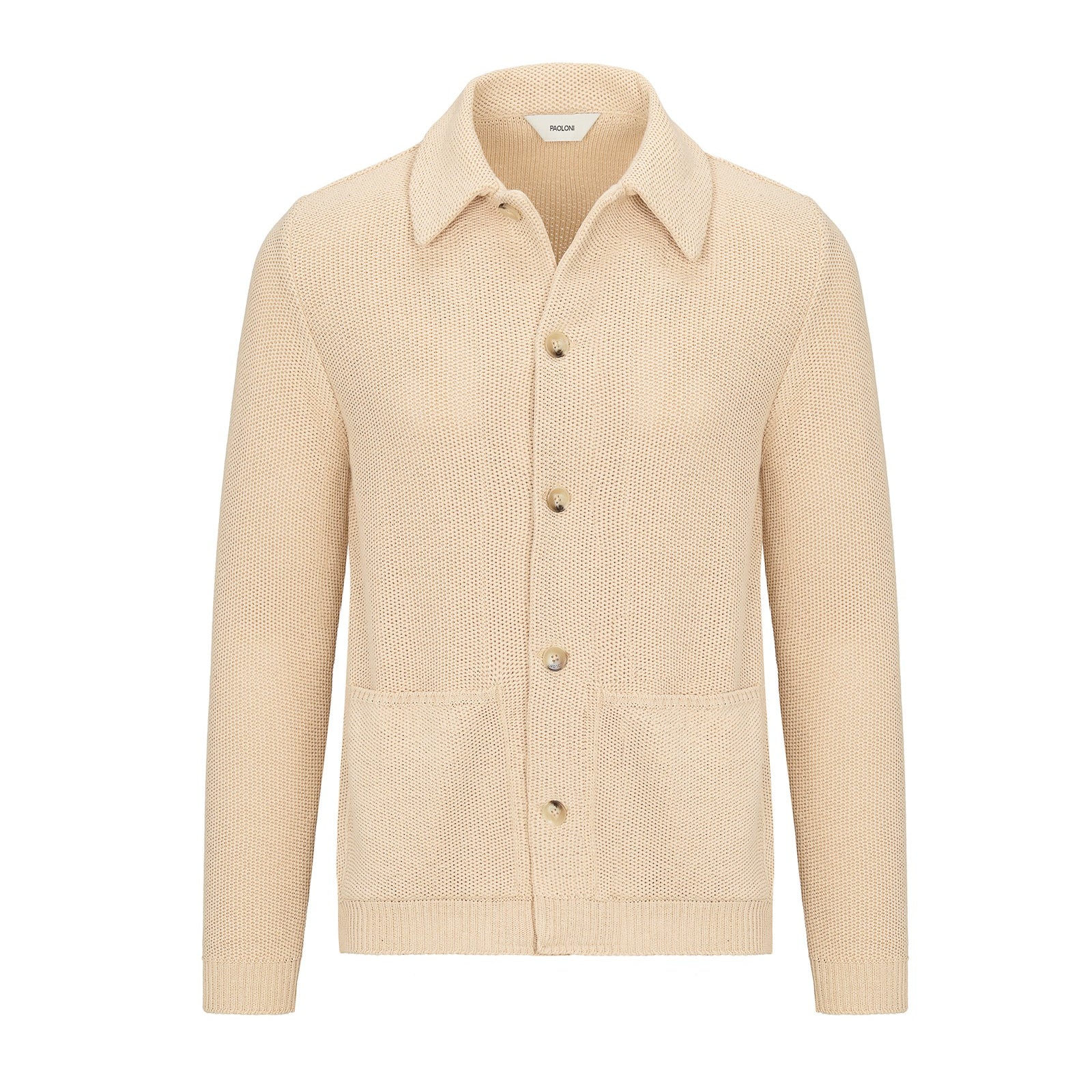 Bomber in maglia misto cotone 44 / BEIGE