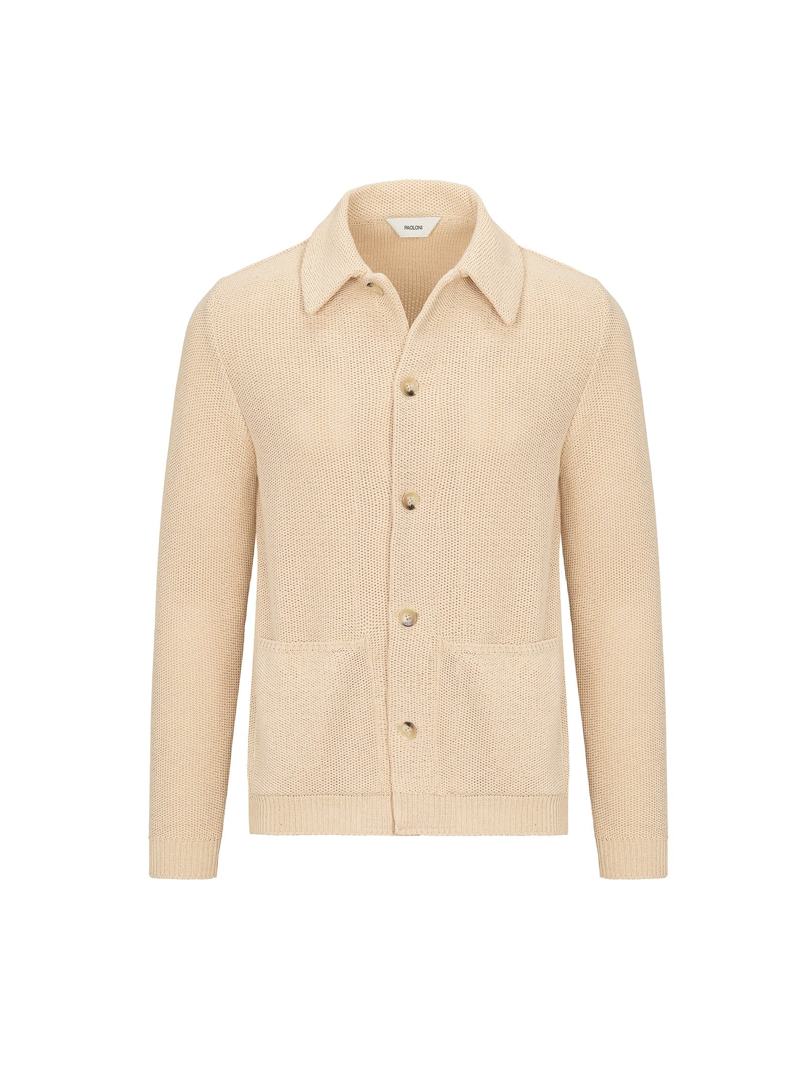 Bomber in maglia misto cotone 44 / BEIGE