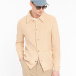 Bomber in maglia misto cotone 44 / BEIGE