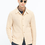 Bomber in maglia misto cotone 44 / BEIGE