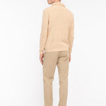 Bomber in maglia misto cotone 44 / BEIGE