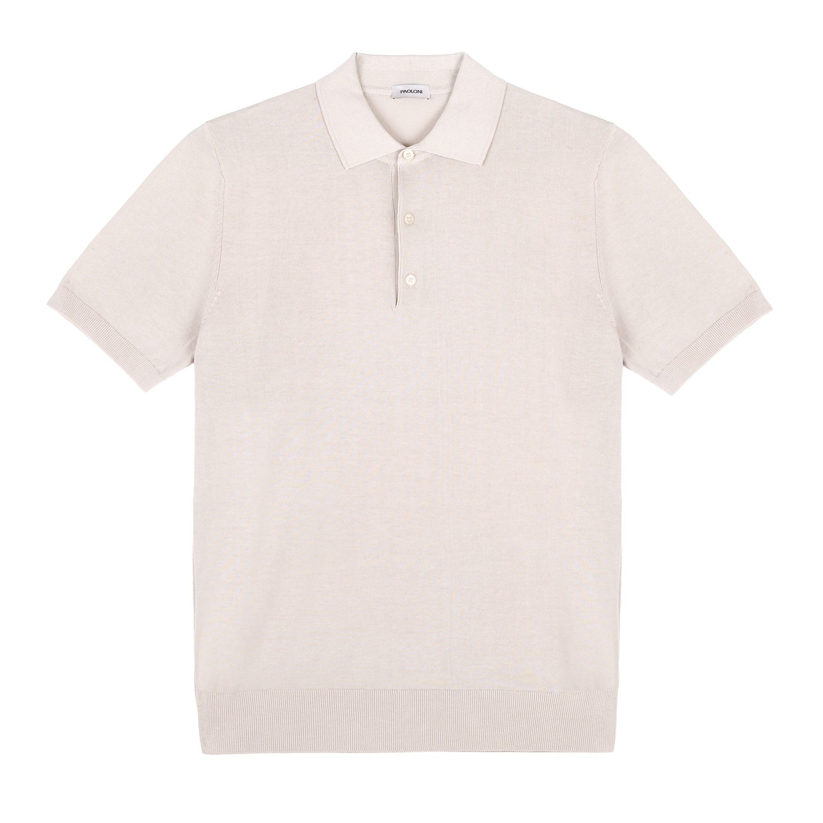 Polo in maglia jersey di cotone 3XL / BEIGE