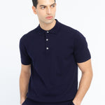 Polo in maglia jersey di cotone 3XL / BLU