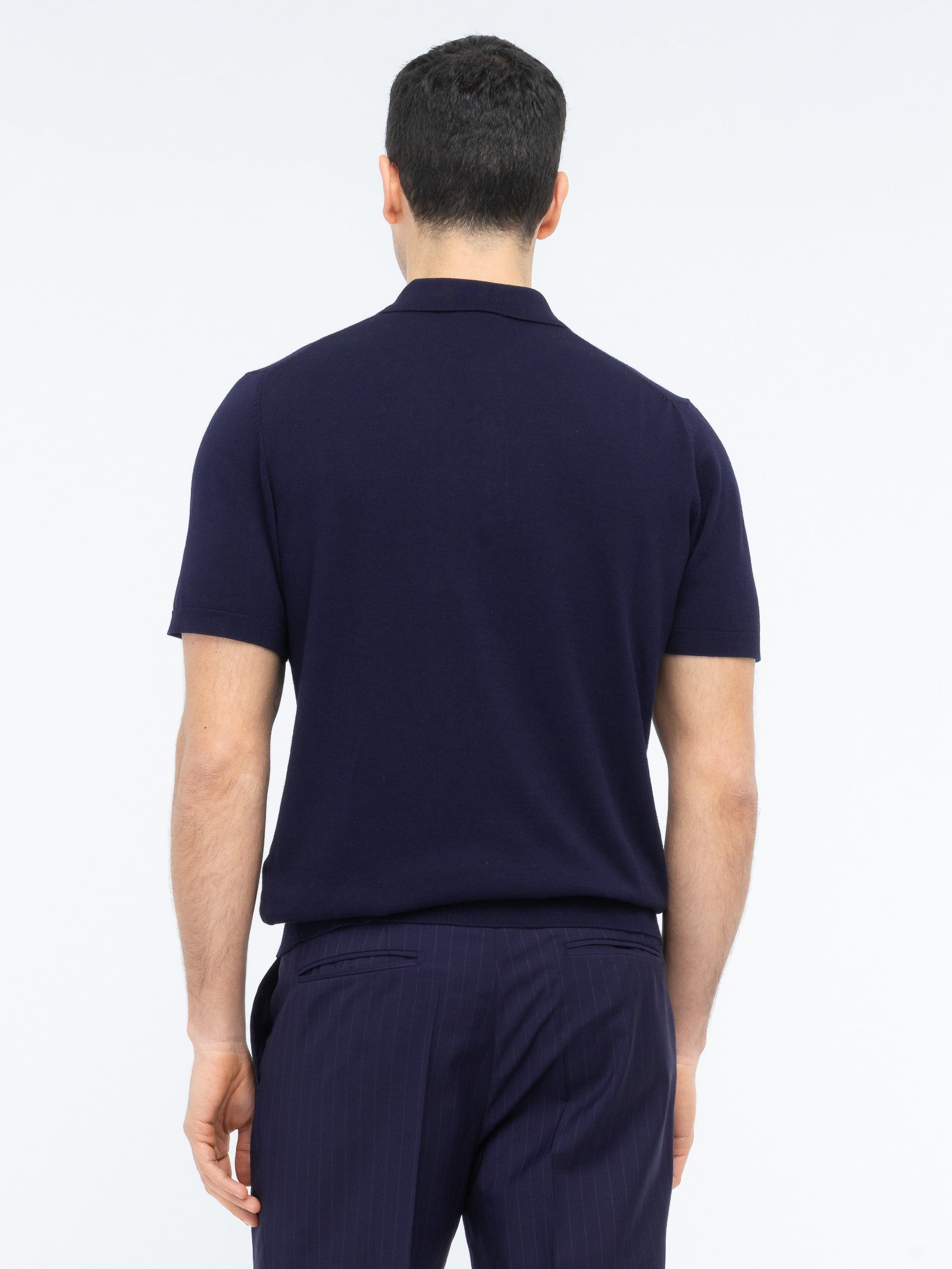 Polo in maglia jersey di cotone 3XL / BLU