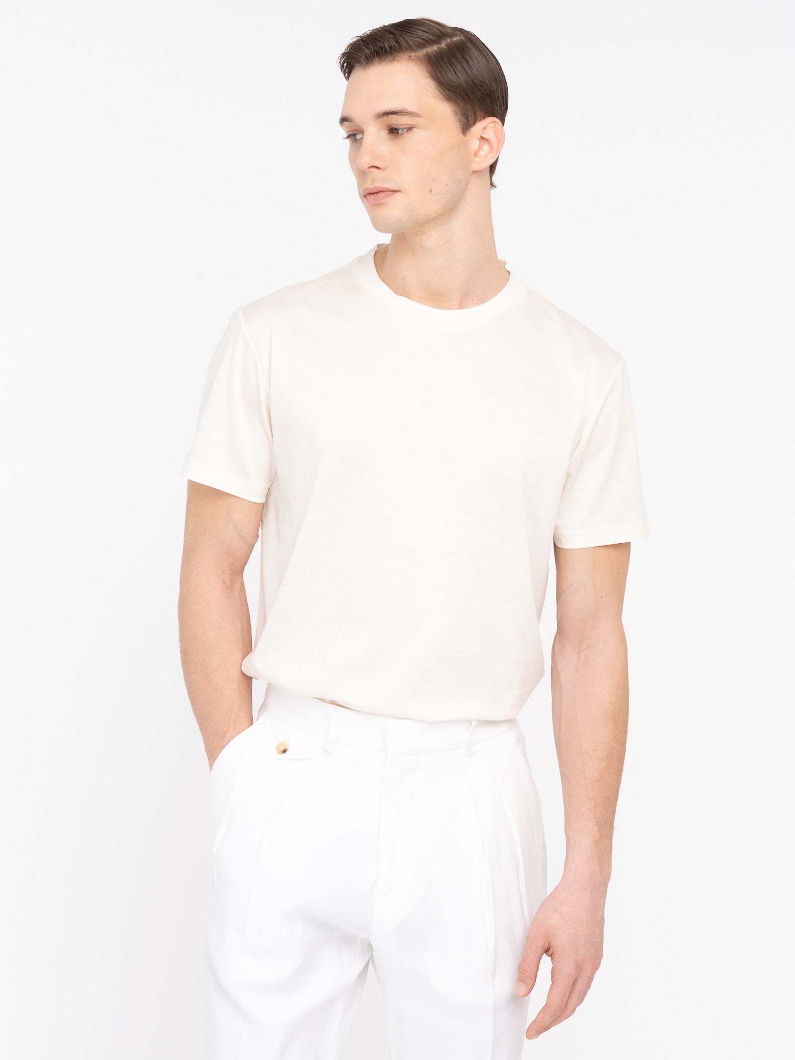 T-shirt jersey di cotone 3XL / BIANCO