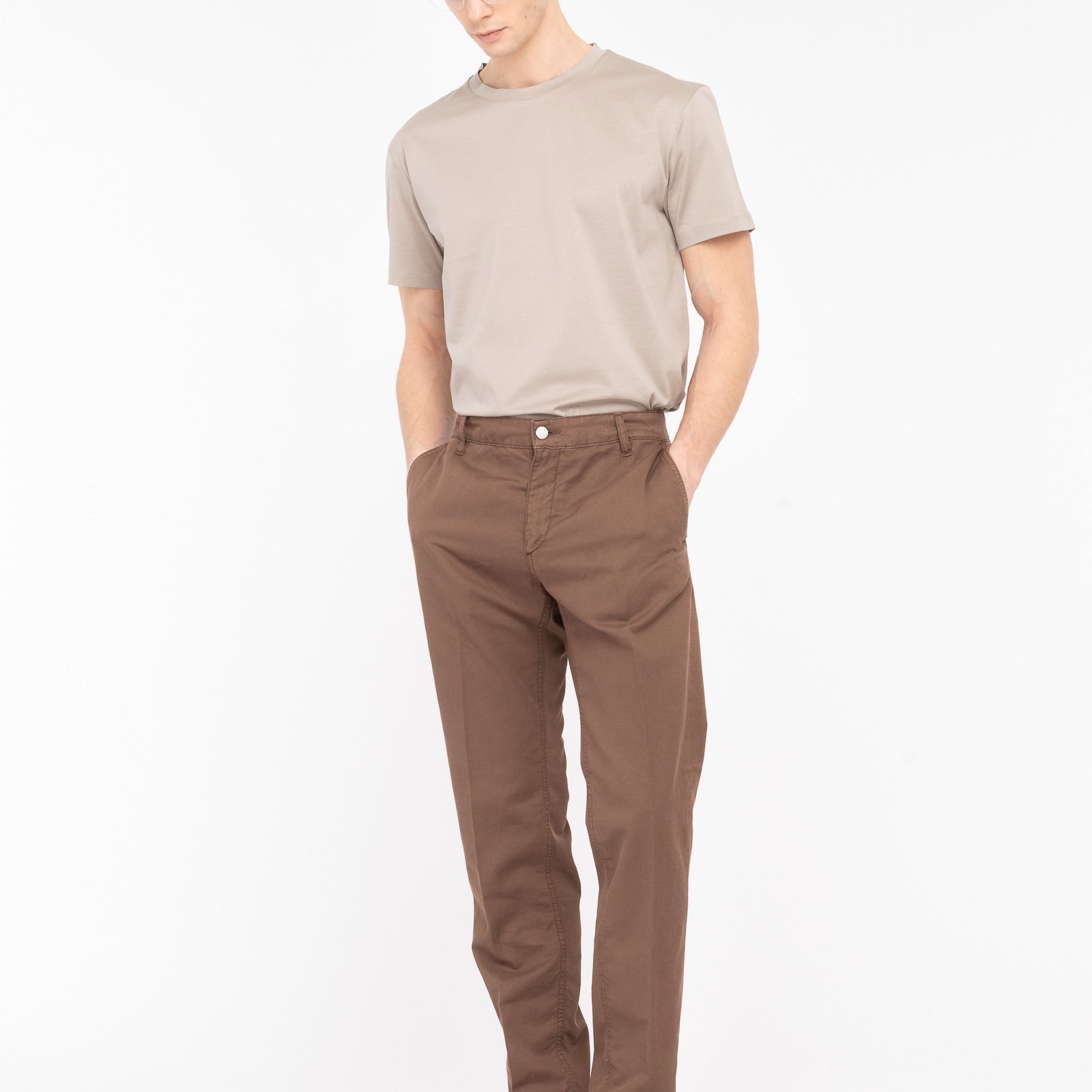 T-shirt jersey di cotone 3XL / BEIGE