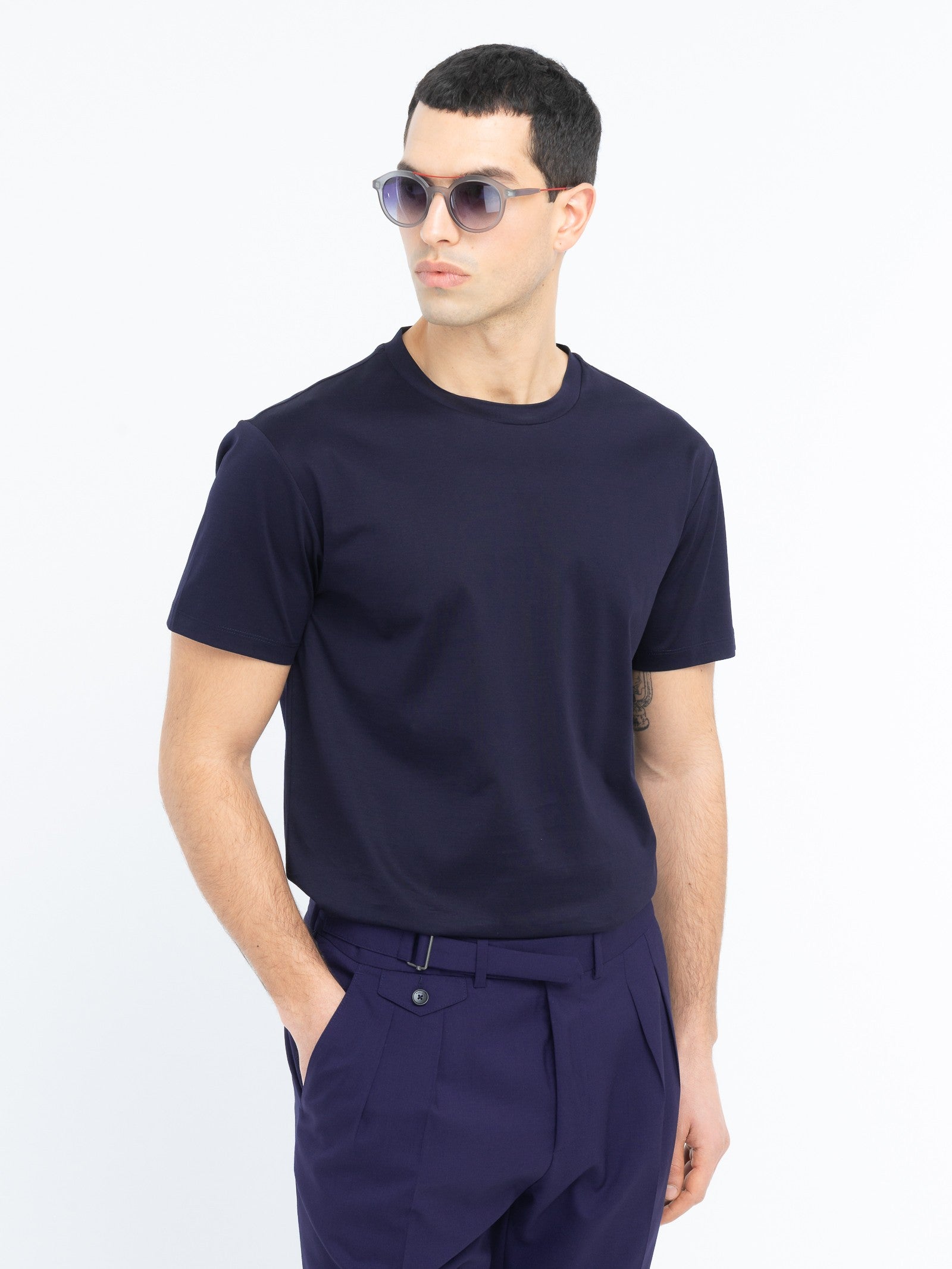 T-shirt jersey di cotone 3XL / BLU