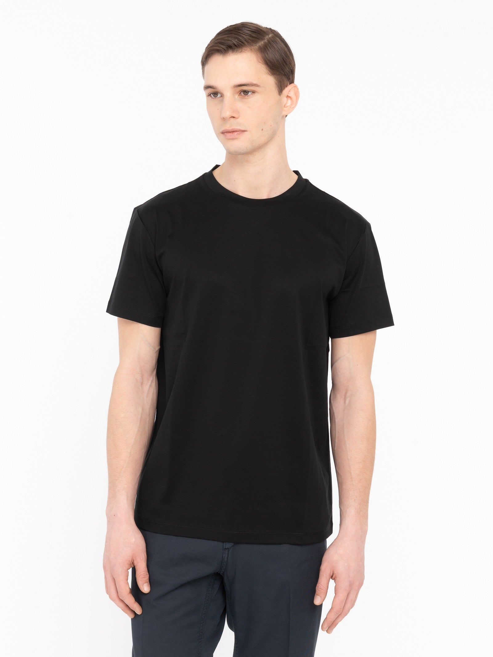 T-shirt jersey di cotone 3XL / NERO